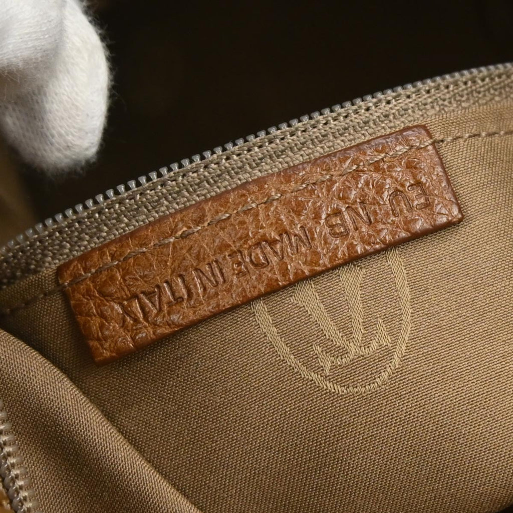 Cartier Marcello Handbag Leather Brown Leather Handbag ( )