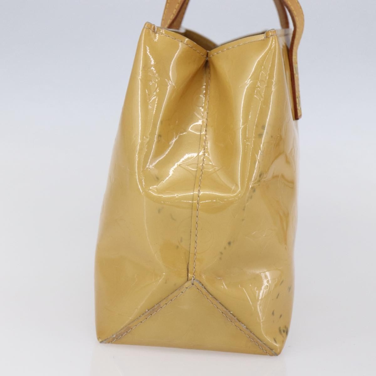 Louis Vuitton Reade Handbag Monogram Vernis Beige Patent_Leather Handbag (Authentic  )