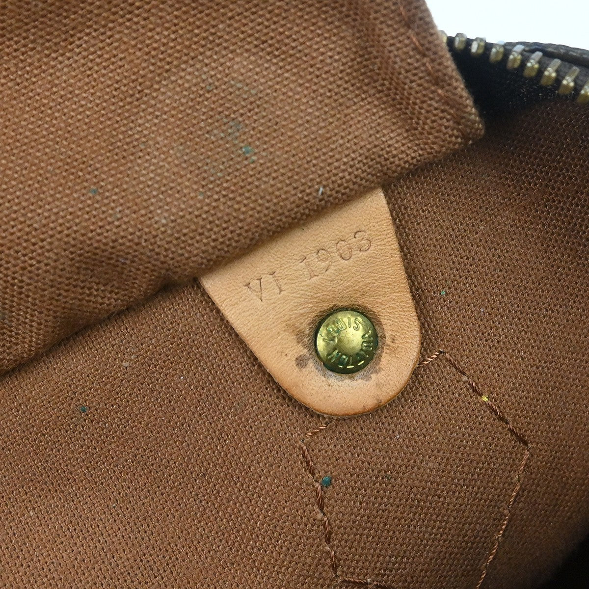 Louis Vuitton Speedy Handbag Monogram Canvas Brown Canvas Handbag ( )