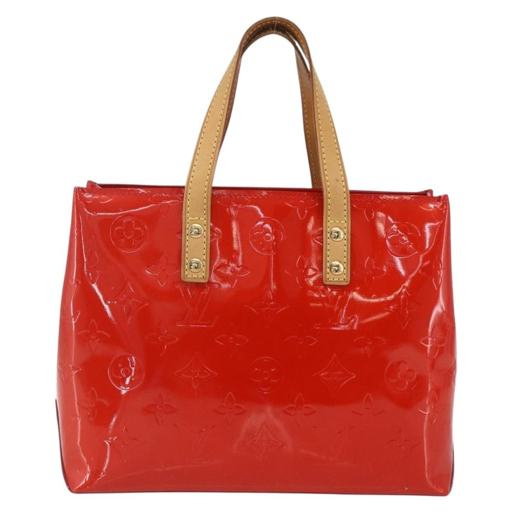 Louis Vuitton Reade Handbag Monogram Vernis Red Patent_Leather Handbag (Authentic  )