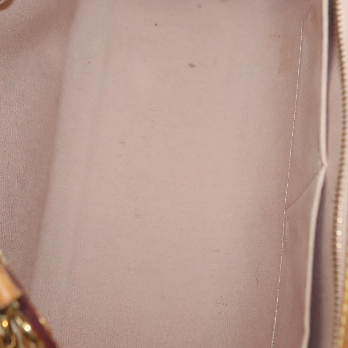 Louis Vuitton Blair Monogram Vernis Beige Patent_Leather Handbag (Authentic  )