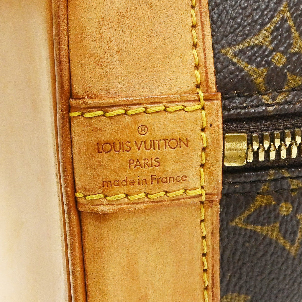 Louis Vuitton Alma Handbag Monogram Canvas Brown Canvas Handbag ( )