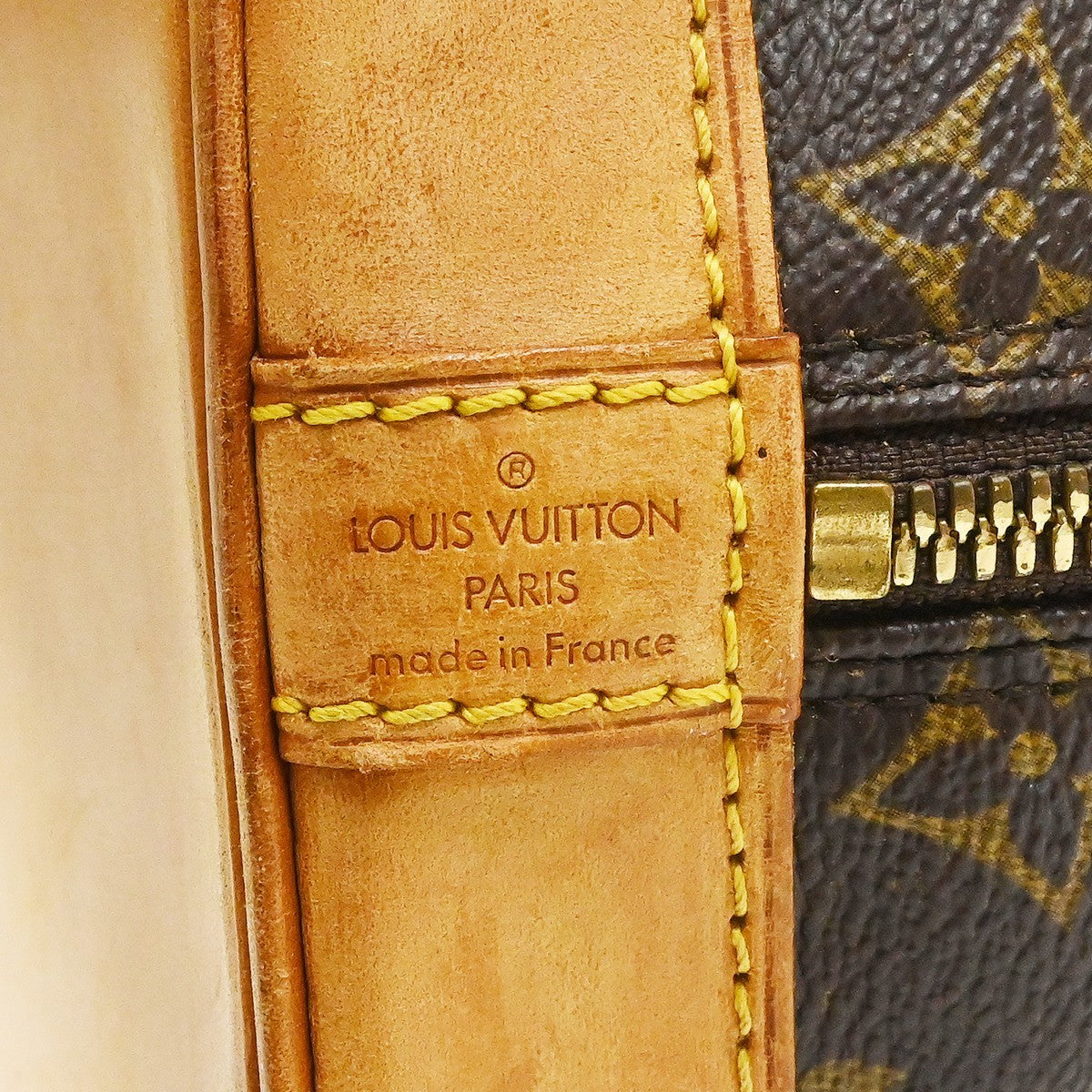Louis Vuitton Alma Handbag Monogram Canvas Brown Canvas Handbag ( )