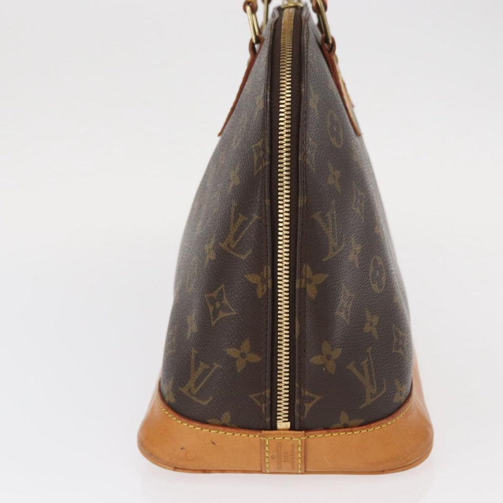 Louis Vuitton Alma Handbag Monogram Canvas Brown Canvas Handbag (Authentic  )