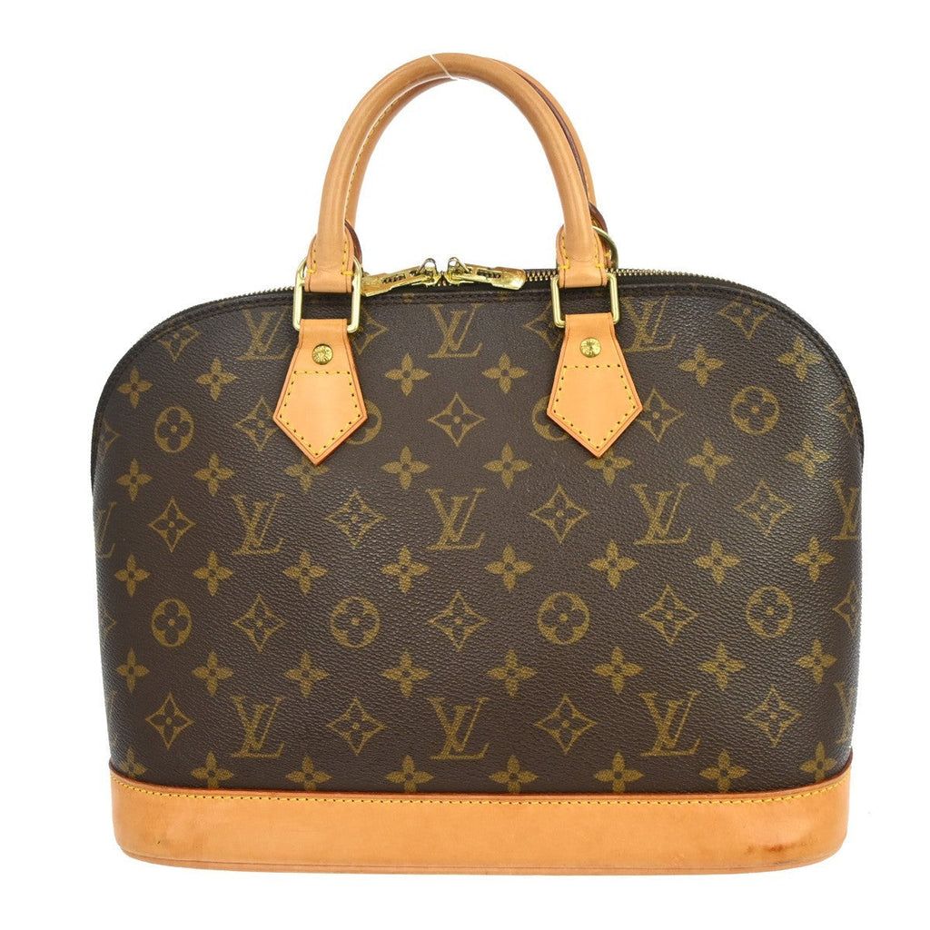 Louis Vuitton Alma Handbag Monogram Canvas Brown Canvas Handbag ( )