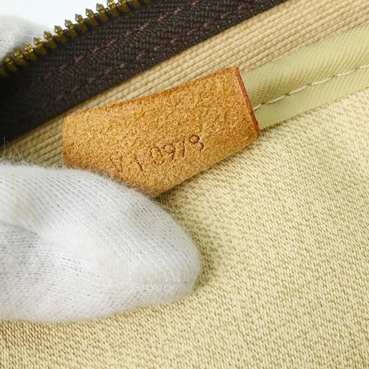 Louis Vuitton Deauville Handbag Monogram Canvas Brown Canvas Handbag ( )