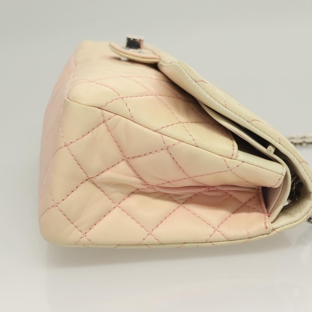 Chanel Reissue 2.55 Flap Bag Quilted Calfskin Pink Lamb_Skin Bag (Authentic  )