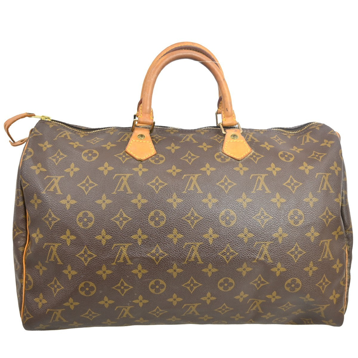 Louis Vuitton Speedy Handbag Monogram Canvas Brown Canvas Handbag ( )