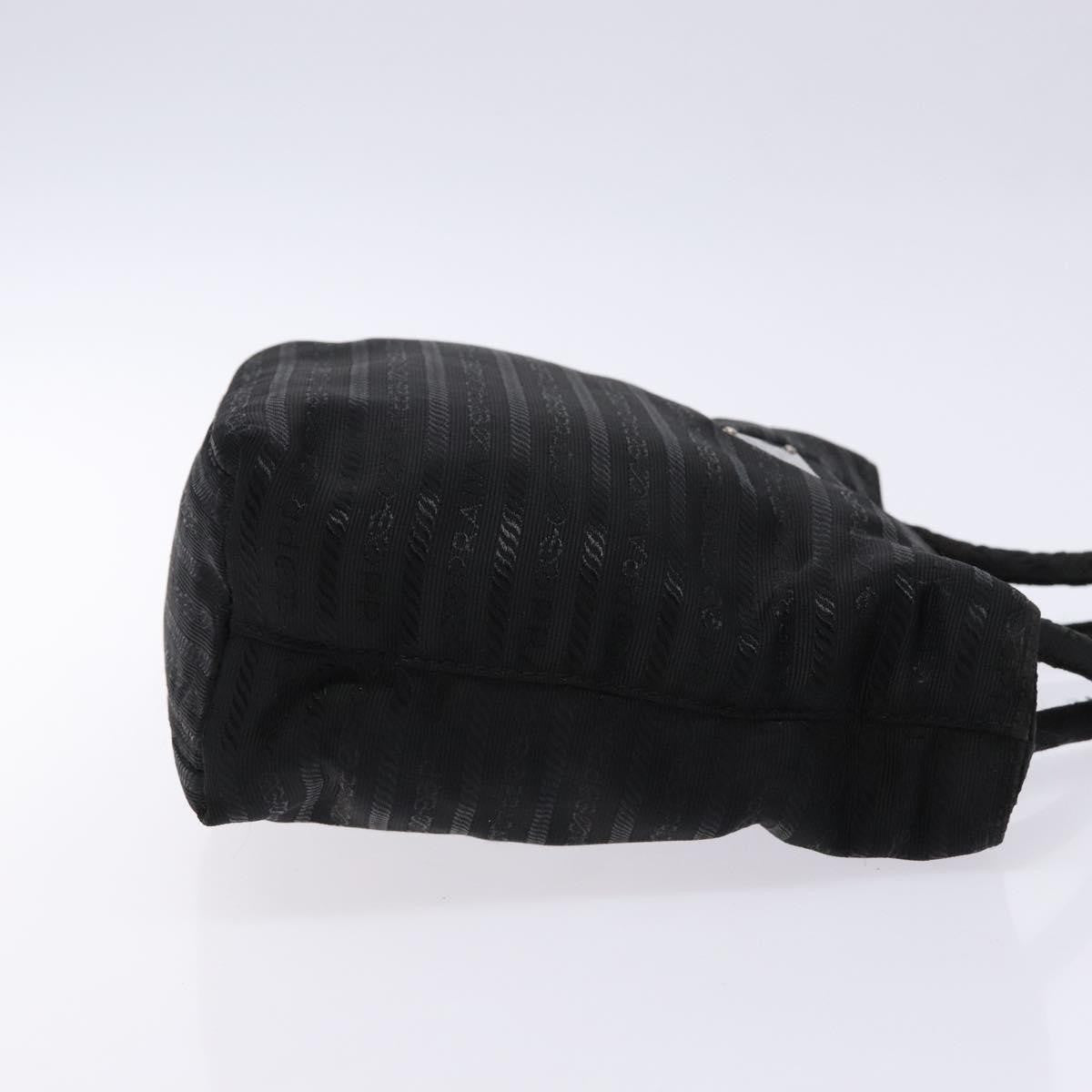 Prada Vintage Zip Handbag Tessuto Black Nylon Handbag (Authentic  )
