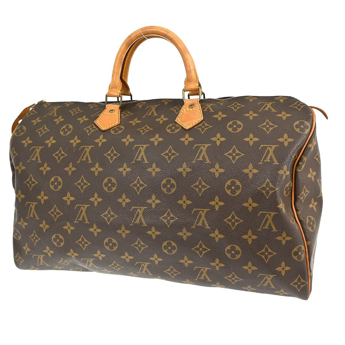Louis Vuitton Speedy Handbag Monogram Canvas Brown Canvas Handbag ( )
