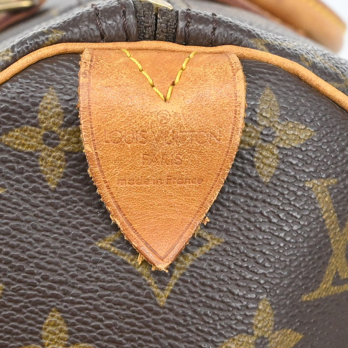 Louis Vuitton Speedy Handbag Monogram Canvas Brown Canvas Handbag ( )