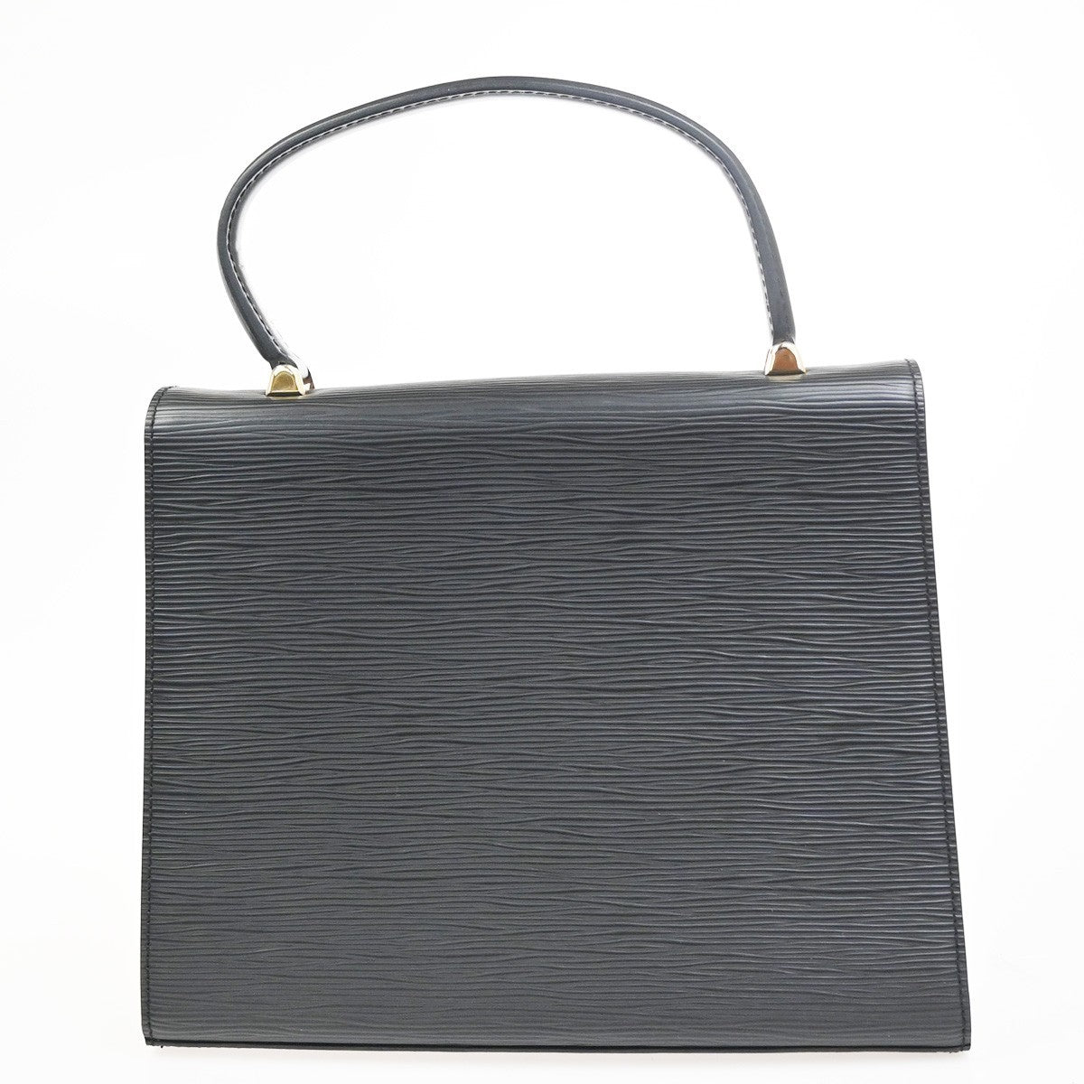 Louis Vuitton Malesherbes Handbag Epi Leather Black Leather Handbag (Authentic  )