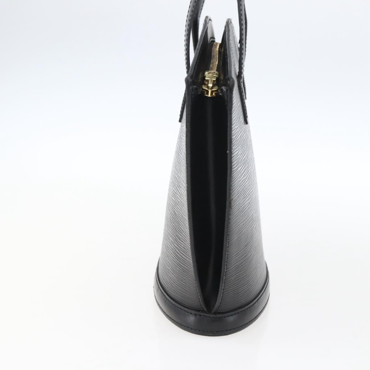 Louis Vuitton Saint Jacques Handbag Epi Leather Black Leather Handbag (Authentic  )