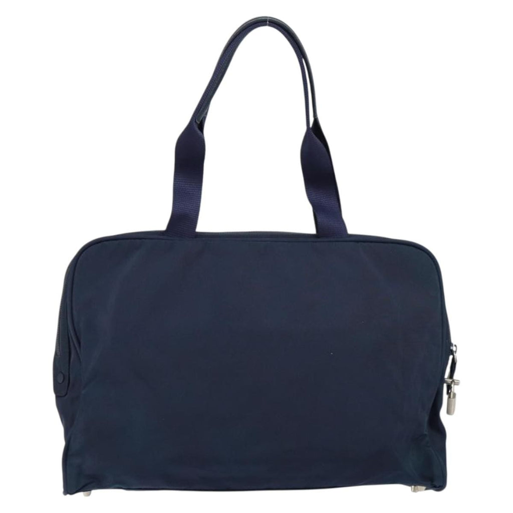 Prada Zip Around Tote Tessuto Navy Nylon Handbag (Authentic  )