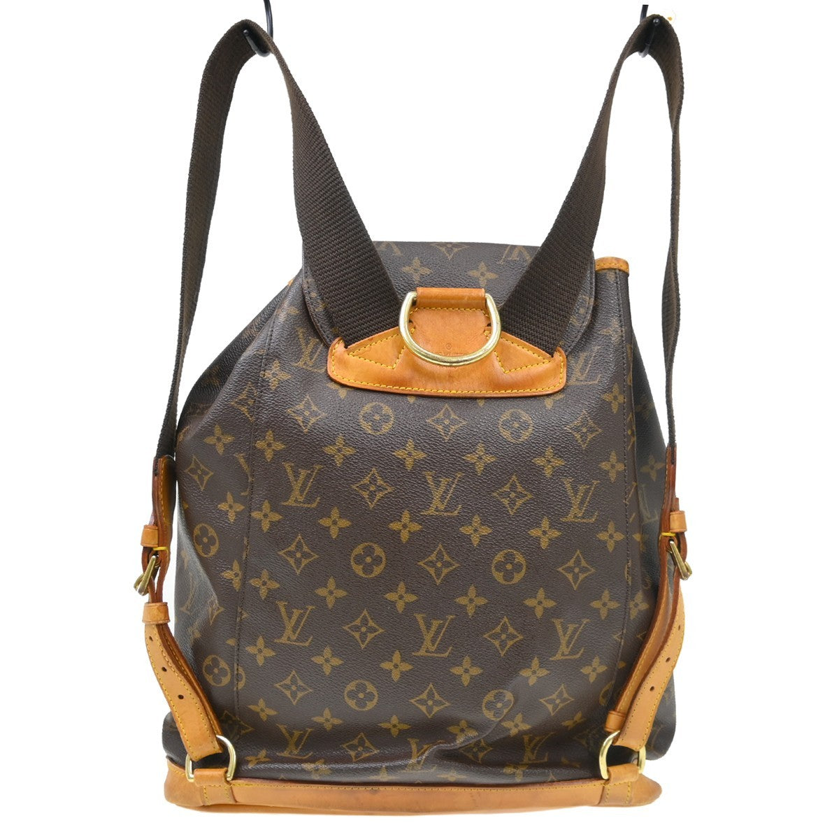Louis Vuitton Vintage Montsouris Backpack Monogram Canvas Brown Canvas Backpack Bag ( )