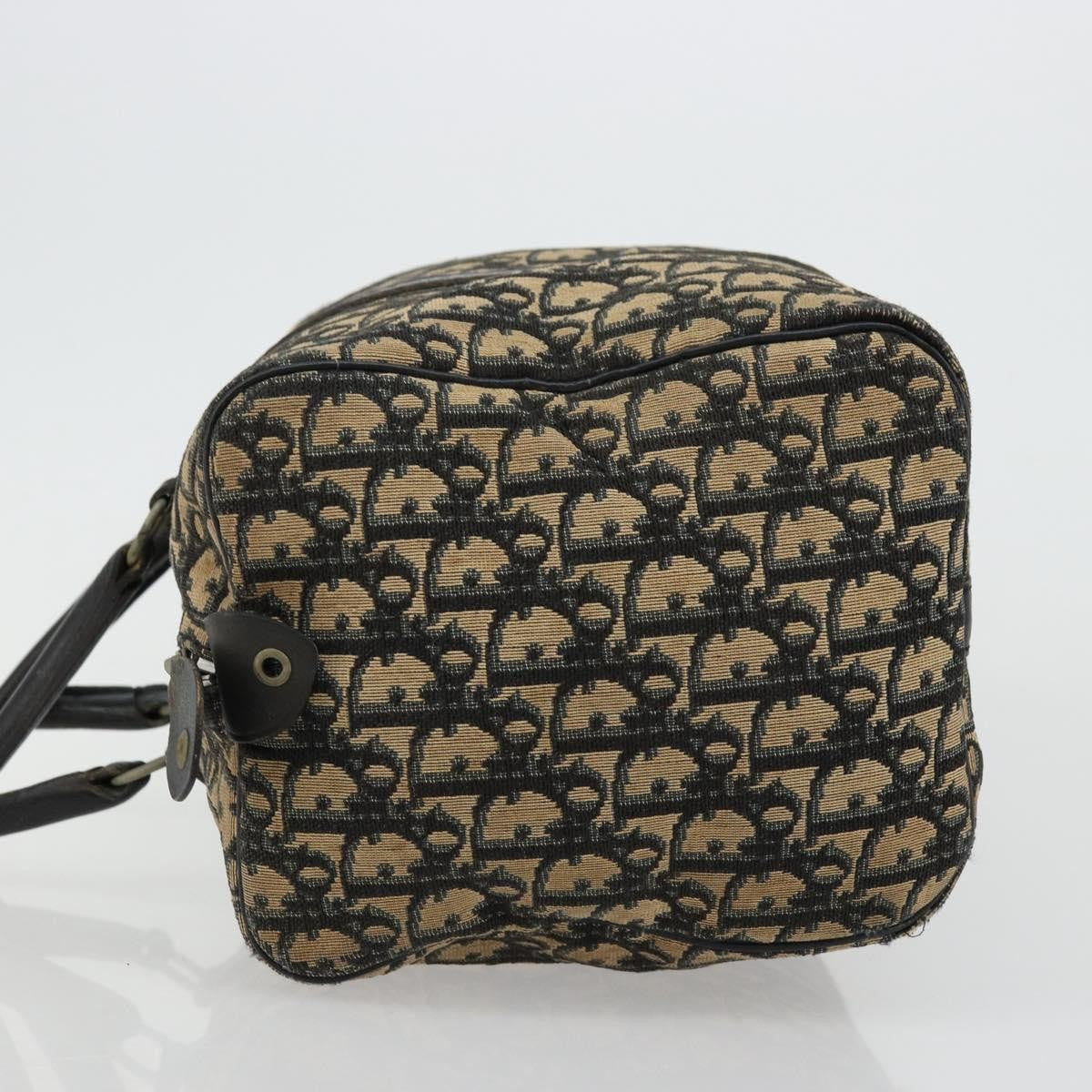 Christian Dior Vintage Trotter Handbag Canvas Navy Canvas Handbag ( )