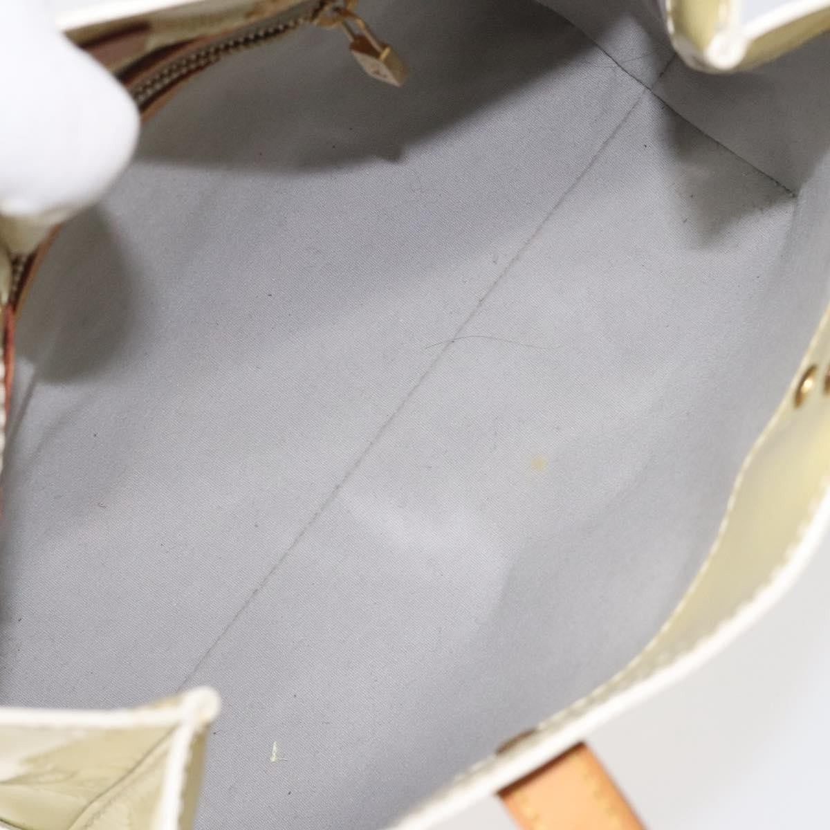 Louis Vuitton Reade Handbag Monogram Vernis Beige Patent_Leather Bag (Authentic  )
