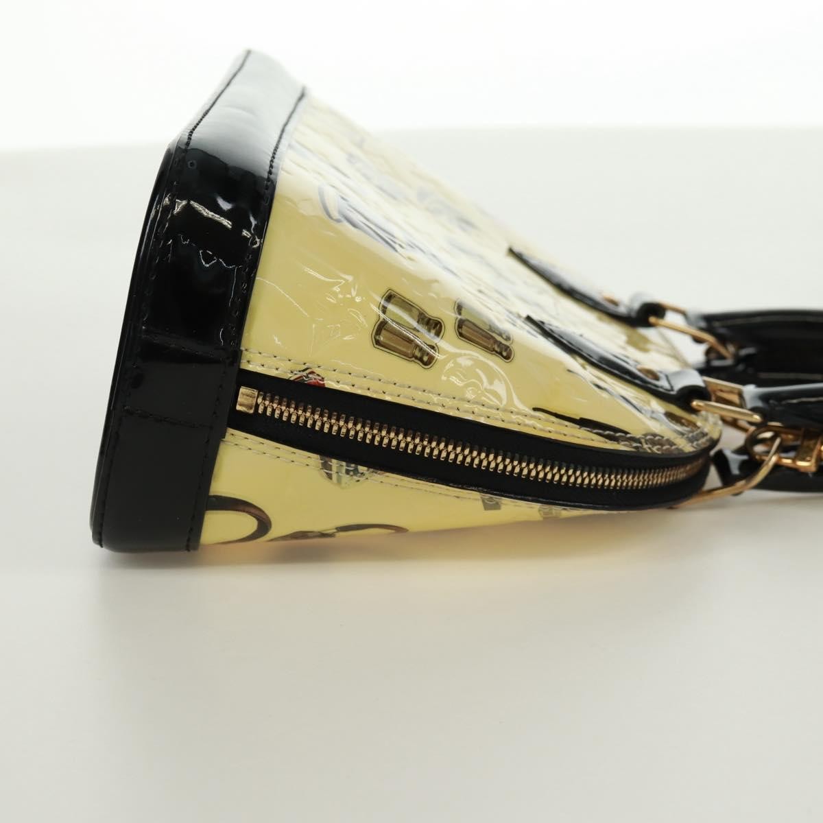 Louis Vuitton Alma Handbag Limited Edition Stickers Monogram Vernis Multicolour Patent_Leather Handbag (Authentic  )
