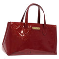 Louis Vuitton Wilshire Handbag Monogram Vernis Red Patent_Leather Handbag (Authentic  )