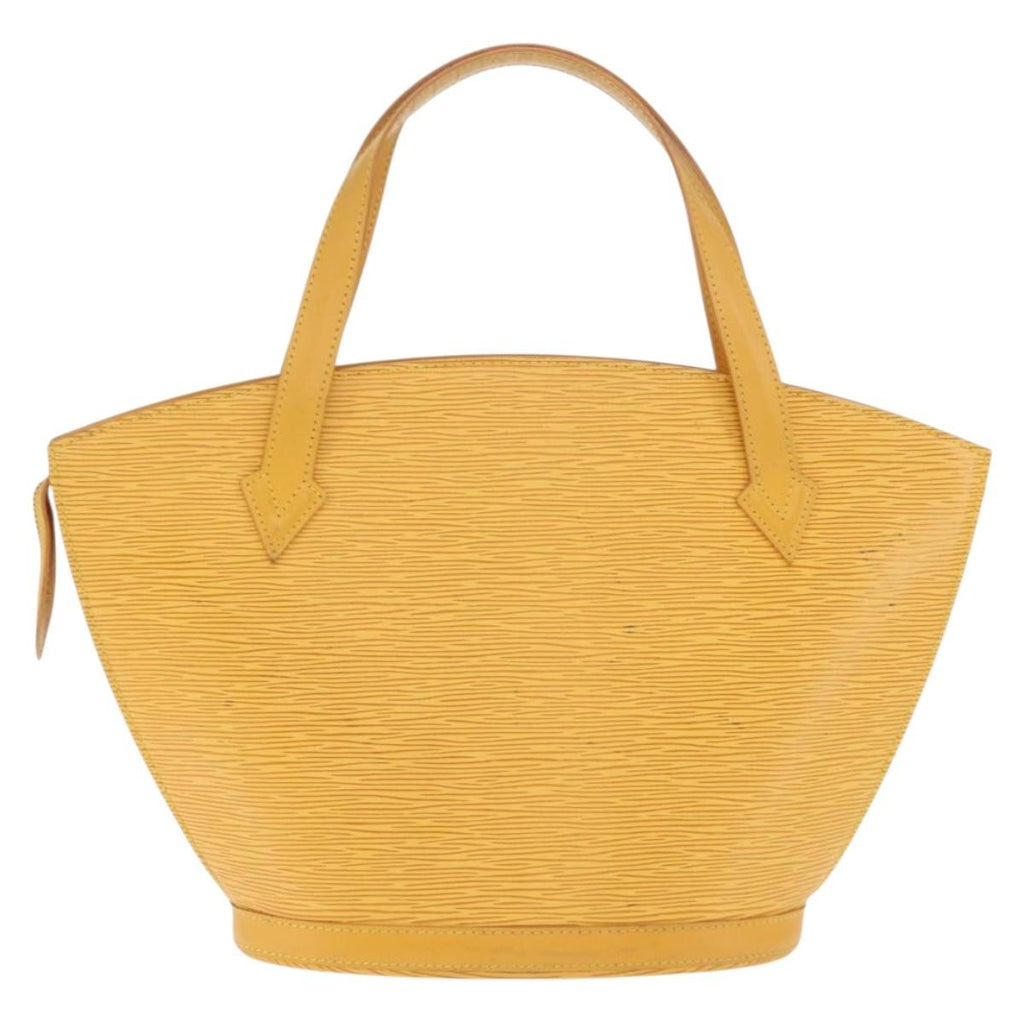 Louis Vuitton Saint Jacques Handbag Epi Leather Yellow Leather Handbag (Authentic  )