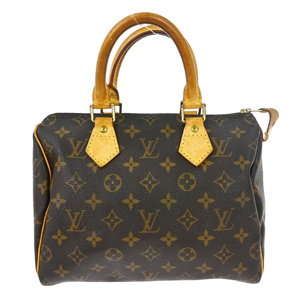 Louis Vuitton Speedy Handbag Monogram Canvas Brown Canvas Handbag ( )