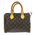 Louis Vuitton Speedy Handbag Monogram Canvas Brown Canvas Handbag ( )