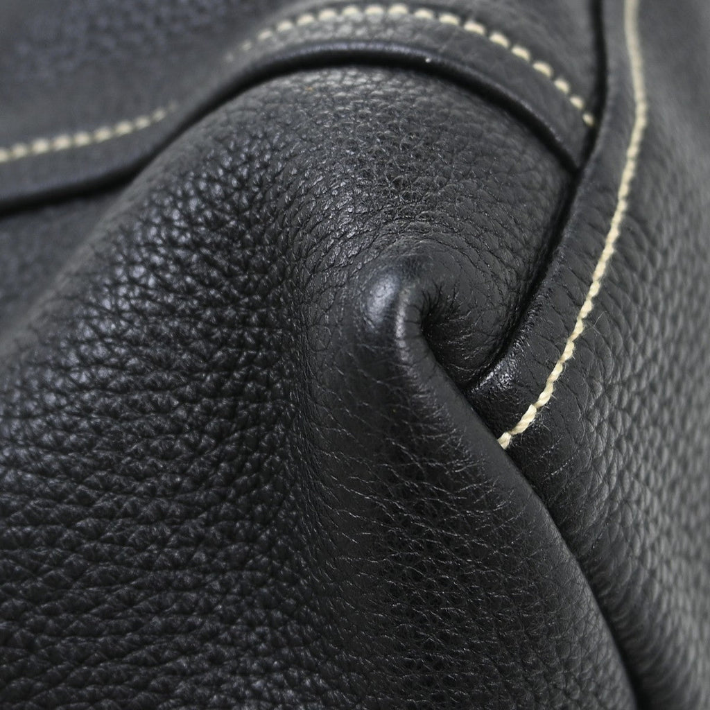 Prada Vintage Handbag Leather Black Leather Handbag ( )