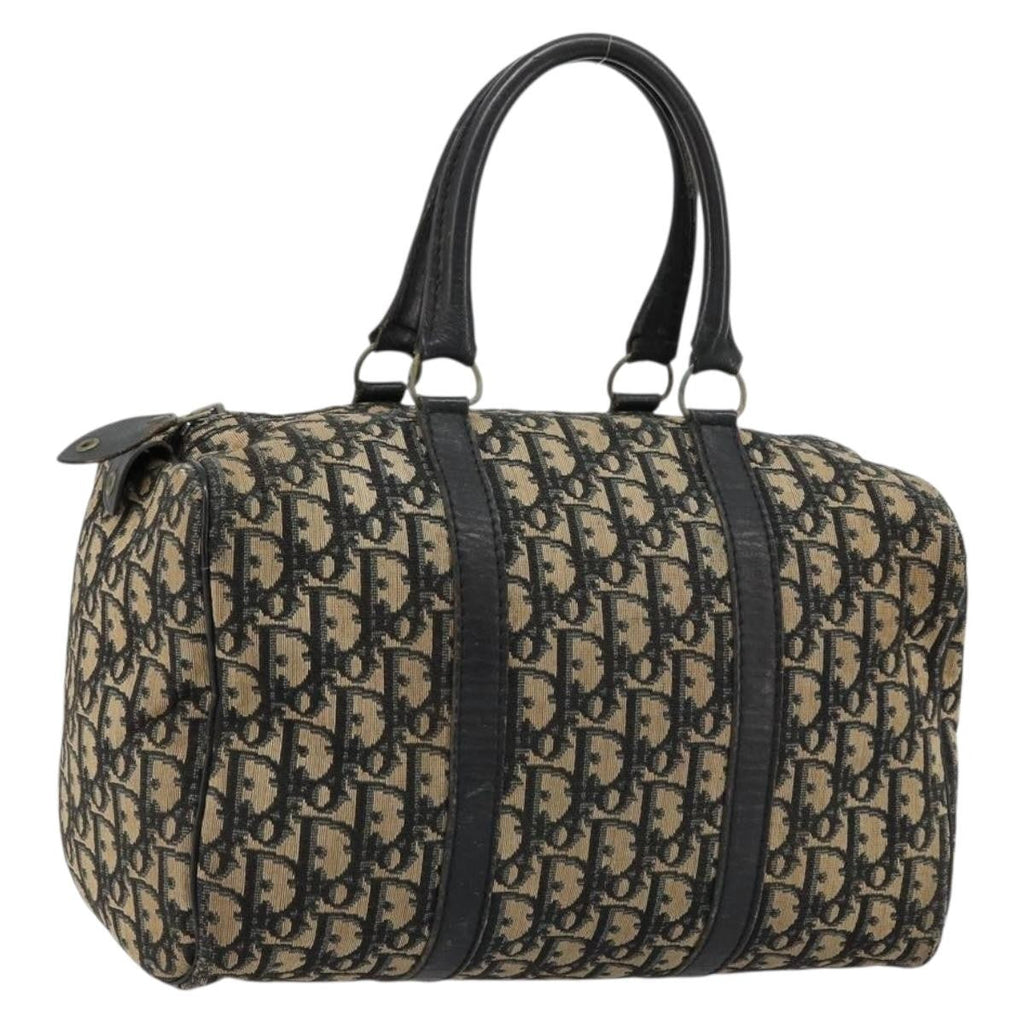 Christian Dior Vintage Trotter Handbag Canvas Navy Canvas Handbag ( )