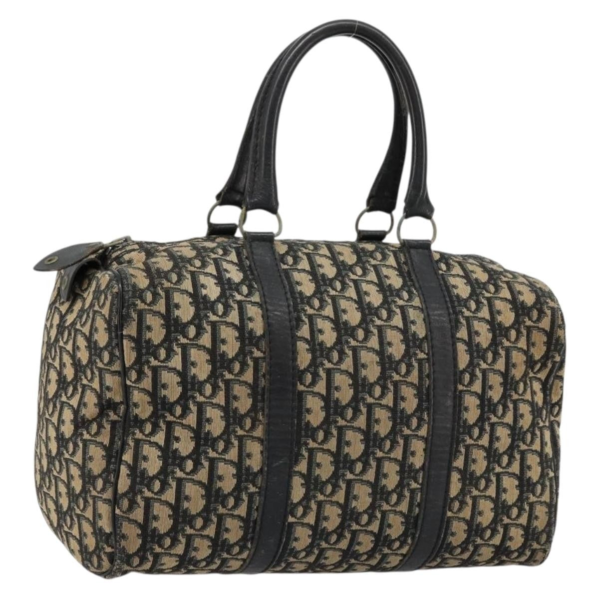 Christian Dior Vintage Trotter Handbag Canvas Navy Canvas Handbag ( )