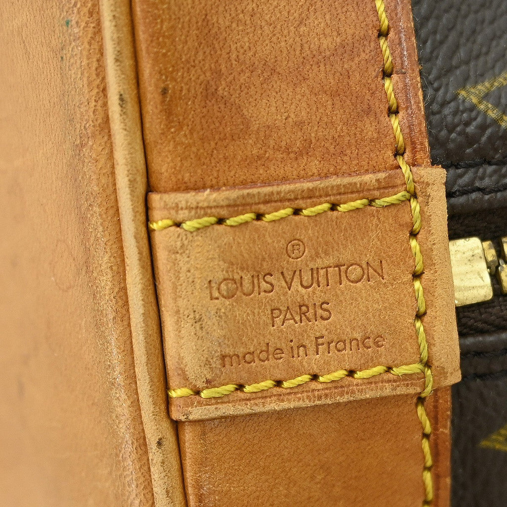 Louis Vuitton Alma Handbag Monogram Canvas Brown Canvas Handbag ( )