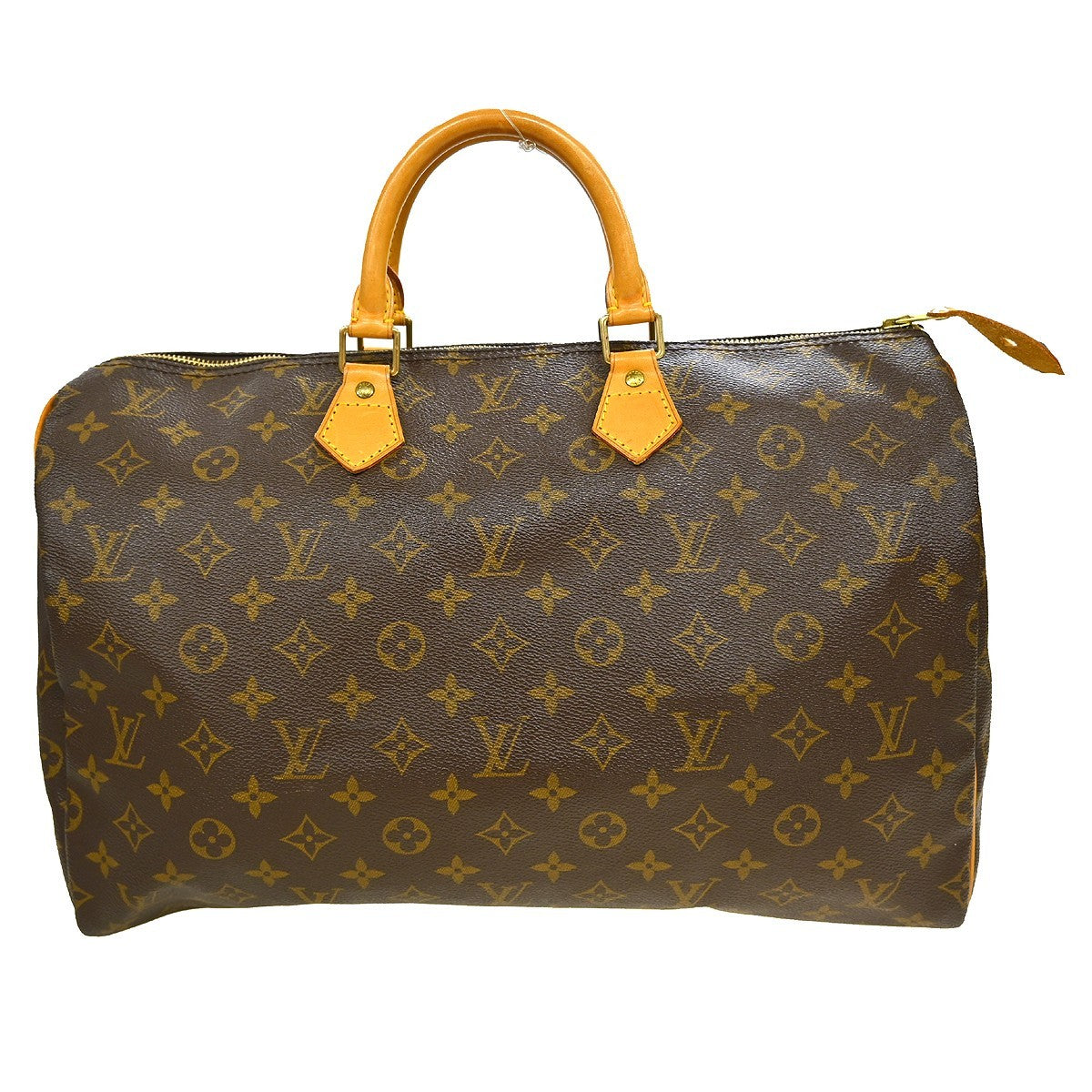 Louis Vuitton Speedy Handbag Monogram Canvas Brown Canvas Handbag ( )