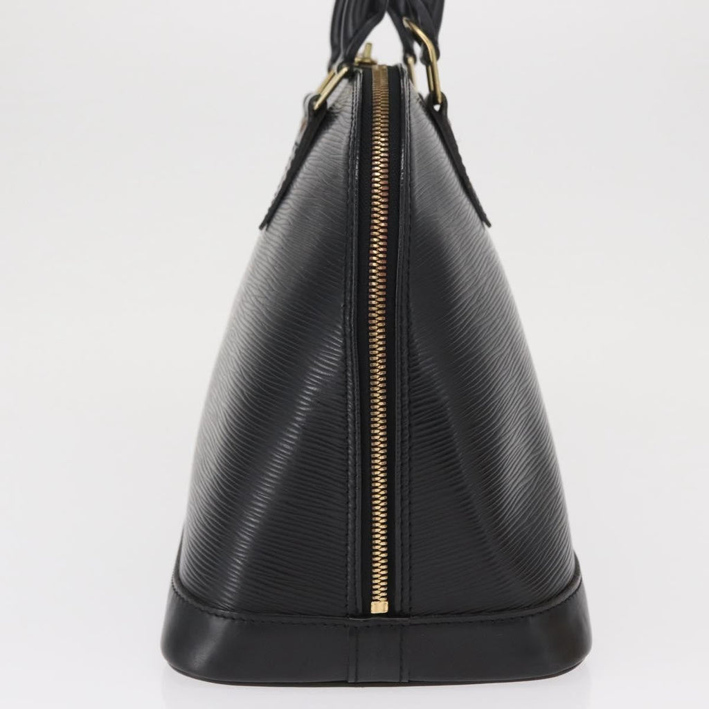 Louis Vuitton Alma Handbag Epi Leather Black Leather Handbag (Authentic  )