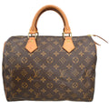Louis Vuitton Speedy Handbag Monogram Canvas Brown Canvas Handbag ( )