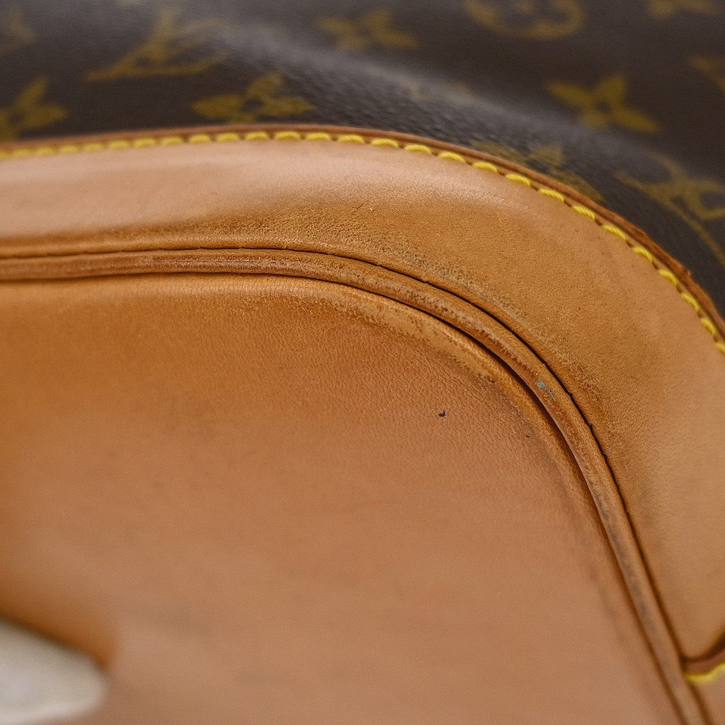 Louis Vuitton Alma Handbag Monogram Canvas Brown Canvas Handbag (Authentic  )