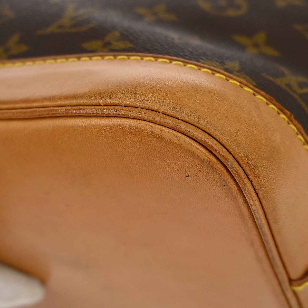 Louis Vuitton Alma Handbag Monogram Canvas Brown Canvas Handbag (Authentic  )