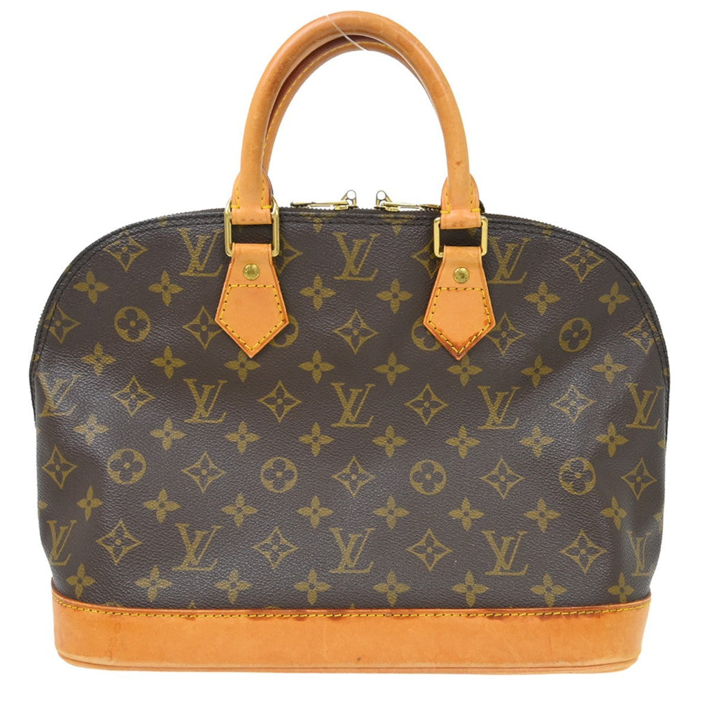 Louis Vuitton Alma Handbag Monogram Canvas Brown Canvas Handbag ( )