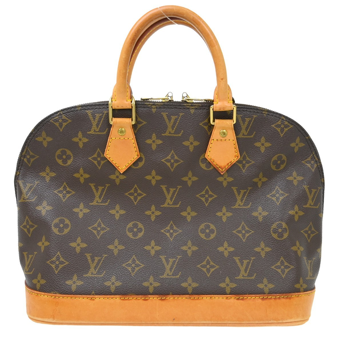 Louis Vuitton Alma Handbag Monogram Canvas Brown Canvas Handbag ( )