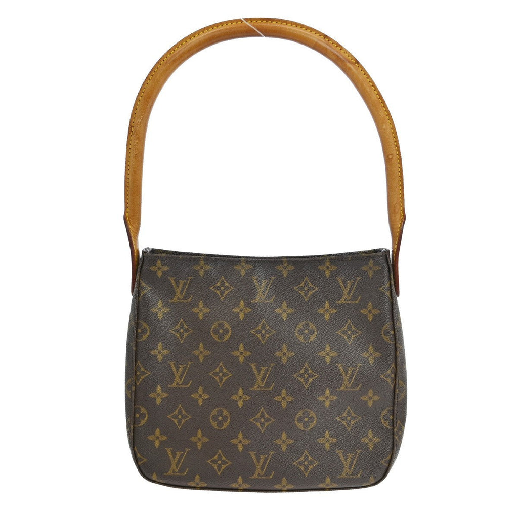 Louis Vuitton Monogram Looping Handbag Monogram Canvas Brown Canvas Handbag (Authentic  )
