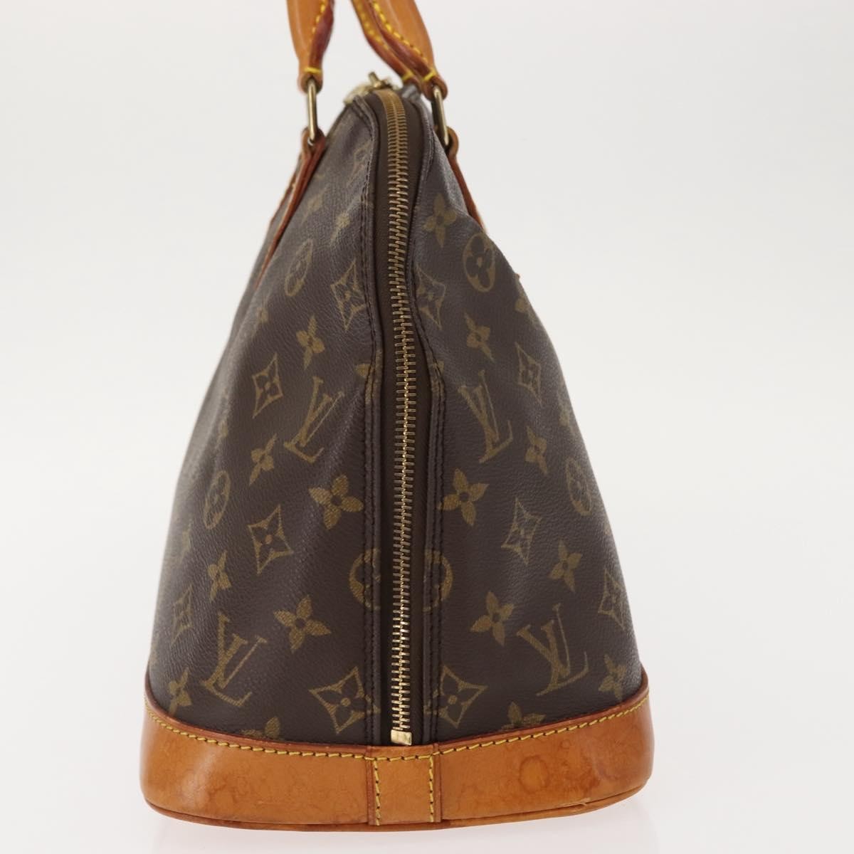 Louis Vuitton Vintage Alma Handbag Monogram Canvas Brown Canvas Handbag (Authentic  )