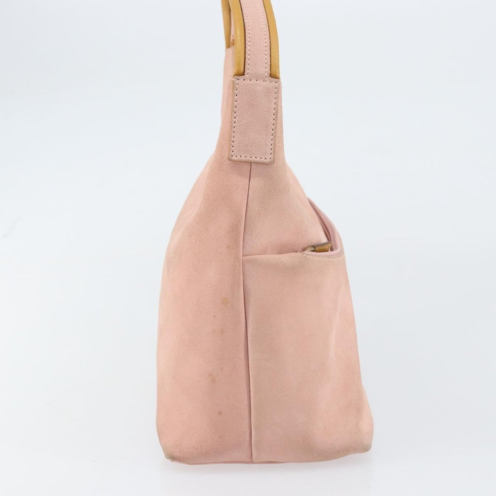 Gucci Vintage Handbag Suede Pink Suede Handbag (Authentic  )