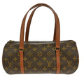 Louis Vuitton Papillon Handbag Monogram Canvas Brown Canvas Handbag ( )
