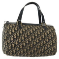 Christian Dior Vintage Trotter Boston Bag Diorissimo Canvas Navy Canvas Bag (Authentic  )