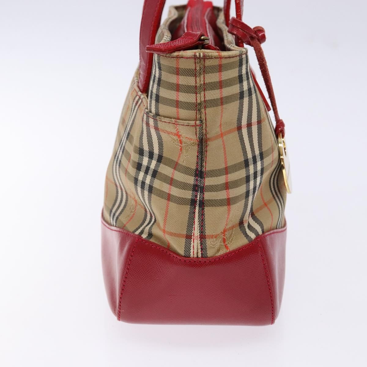 Burberry Nova Check Handbag Nova Check Canvas Beige Canvas Handbag (Authentic  )
