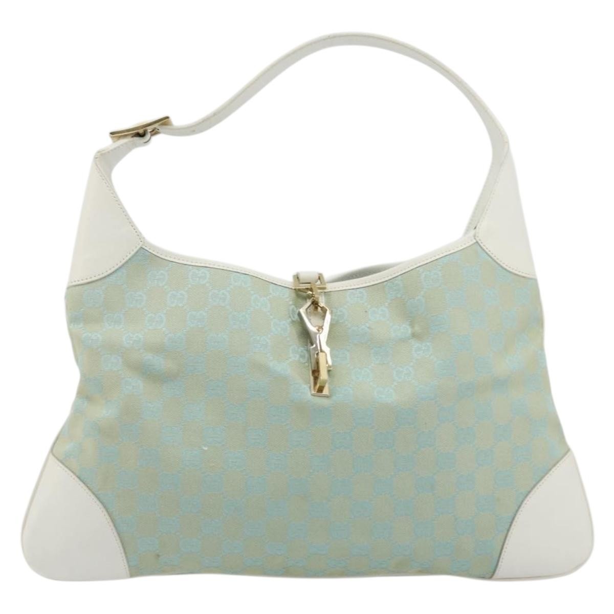 Gucci Vintage Jackie Shoulder Bag Canvas And Leather Multicolour Canvas Handbag ( )