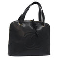 Chanel Vintage Cc Dome Bag Caviar Black Calfskin Handbag ( )