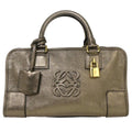 Loewe Amazona Bag Leather Gold Leather Handbag (Authentic  )