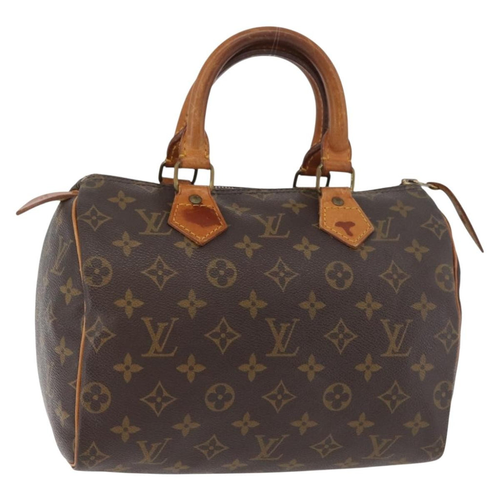 Louis Vuitton Speedy Handbag Monogram Canvas Brown Canvas Handbag ( )