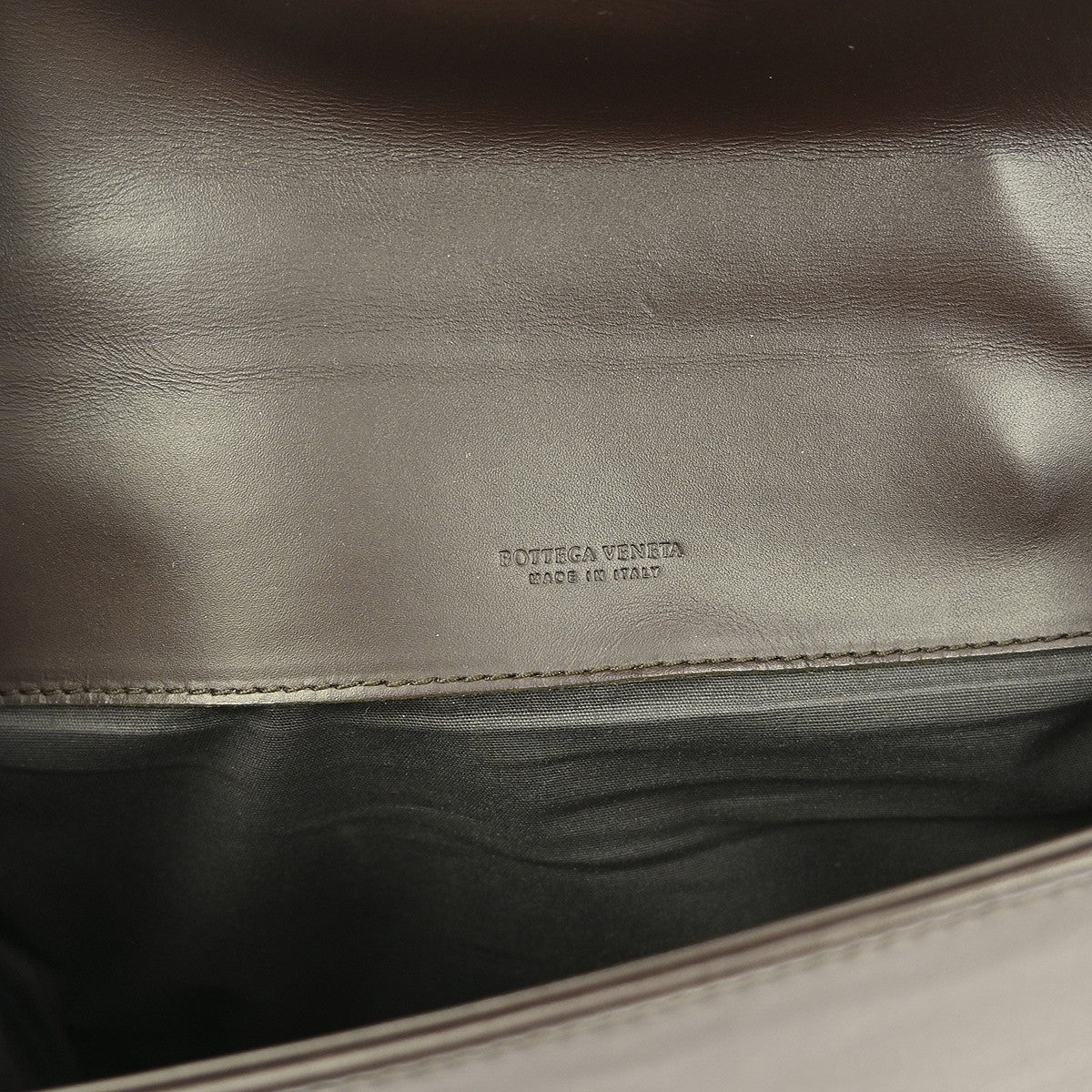 Bottega Veneta Intrecciato Handbag Leather Brown Leather Handbag ( )