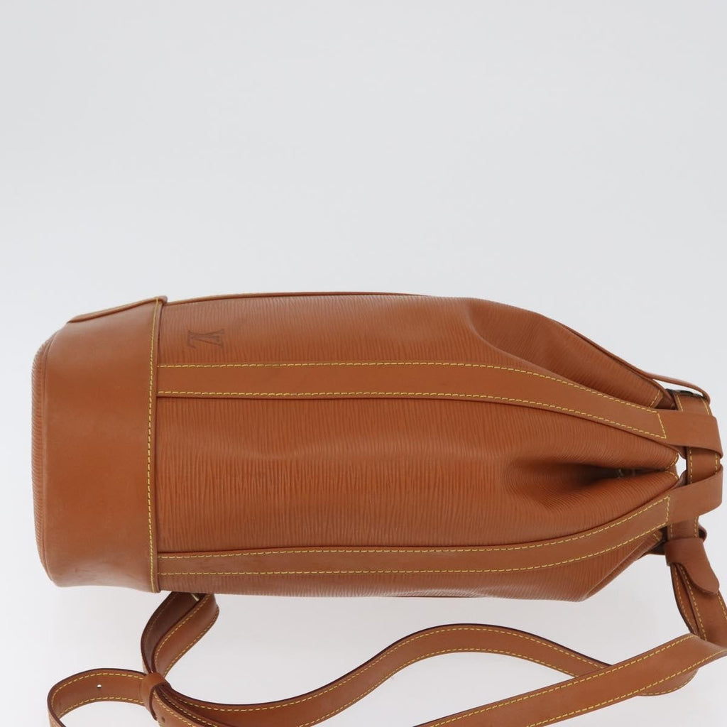 Louis Vuitton Randonnee Backpack Epi Leather Brown Leather Backpack Bag (Authentic  )