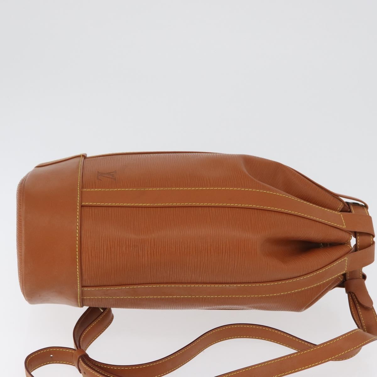 Louis Vuitton Randonnee Backpack Epi Leather Brown Leather Backpack Bag (Authentic  )